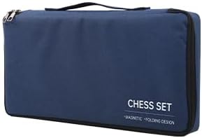 Ajedrez 15 Magnetic Chess Set for Adults/Kids—Folding Travel Wooden Board with Storage Bag Portable Beginner & Expert Chess Sets