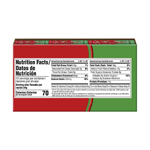Lucas Salsagheti Watermelon Flavored Hot Candy Strips and Tamarind Sauce, 0.84 oz - 12 Pieces Pack for Treats, Snack, Parties, Piñatas,0.84 Ounce (Pack of 12)