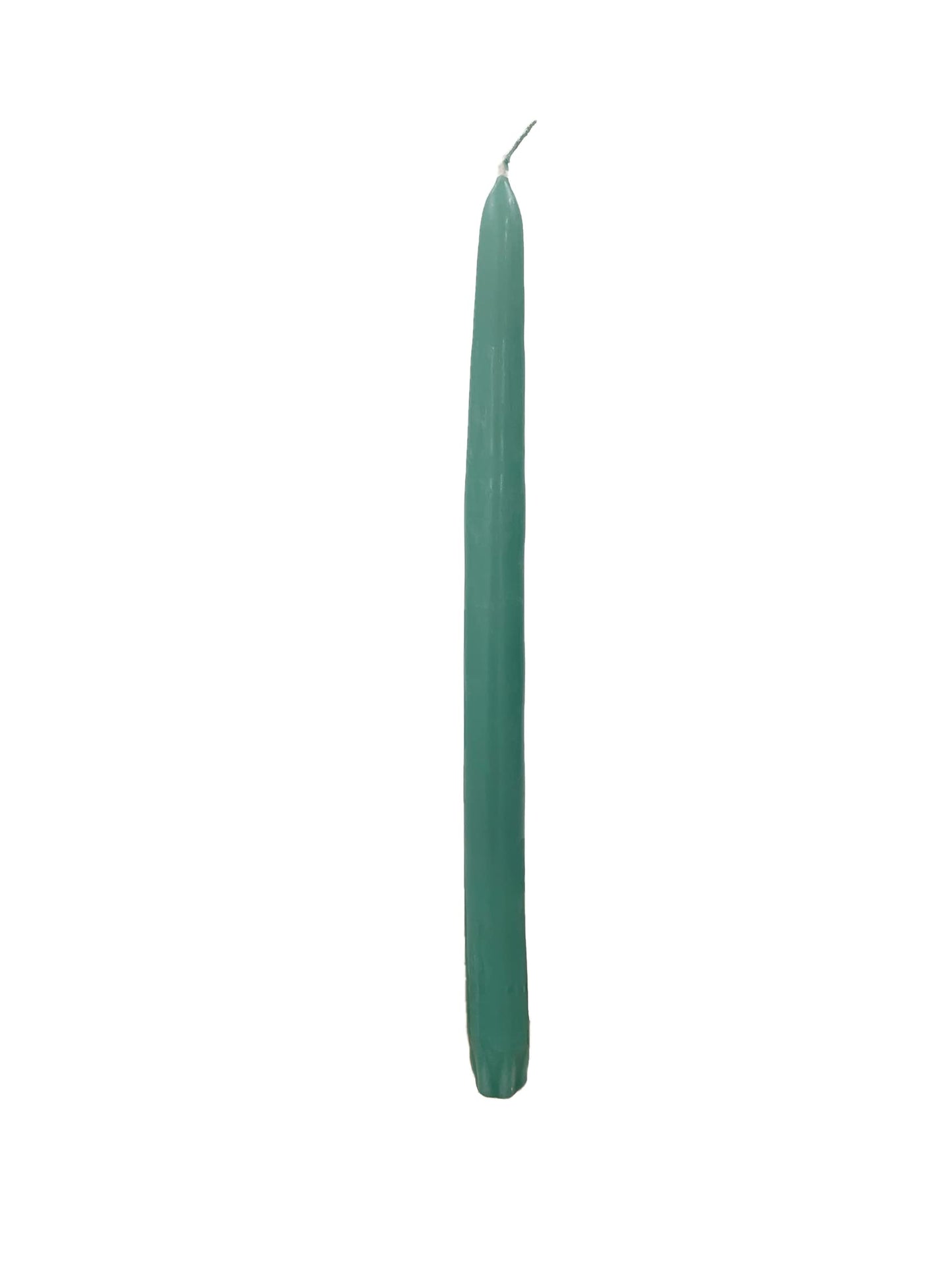 D'light Online Elegant 12" Taper Candles Premium Quality Candles, Hand-Dipped Tapers, Dripless and Smokeles - Set of 12 Individually Wrapped (12 Inch, Sea Breeze Green)