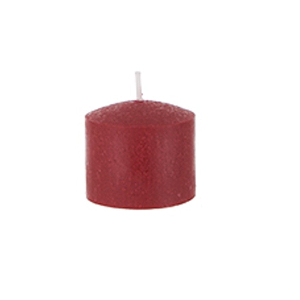 Mega Candles 72 pcs Unscented Red Votive Candles, Pressed Wax Candle 10 Hours 1.5 Inch x 1.38 Inch, Home Décor, Wedding Receptions, Occasions, Events, Festivities, Meditations, Religious, Prayers
