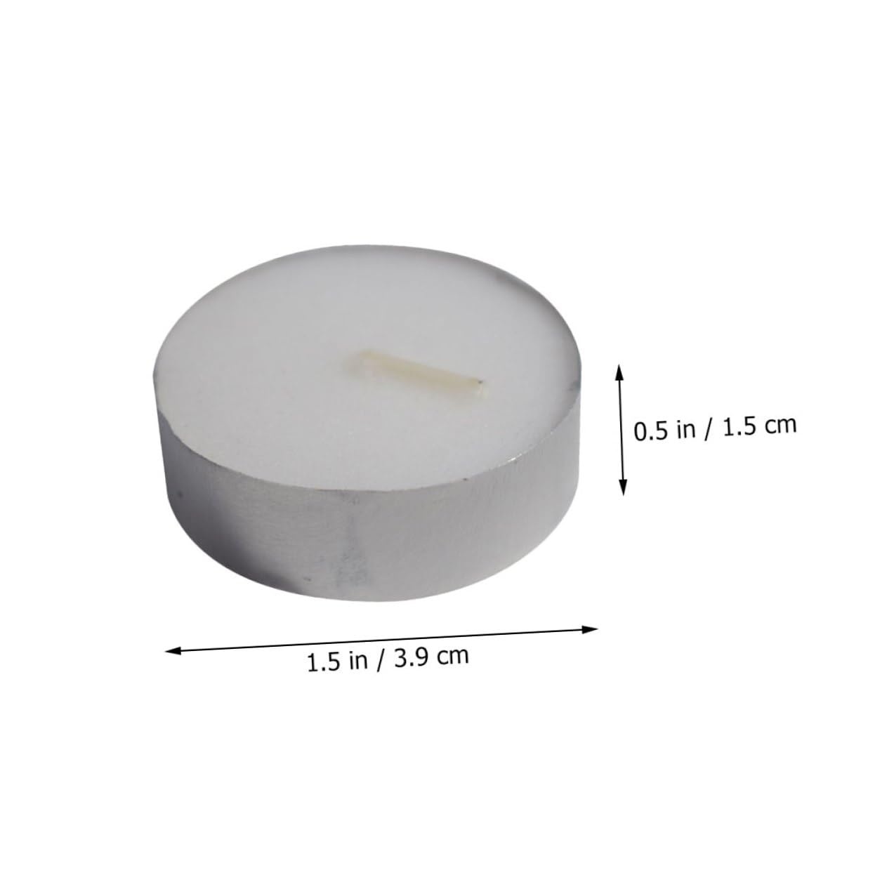 FOMIYES 10pcs White Smokeless Paraffin Tea Light Candles Small Round Tealight Candles for Bedrooms and Families Mini Household for Romantic Weddings and Tea Heating