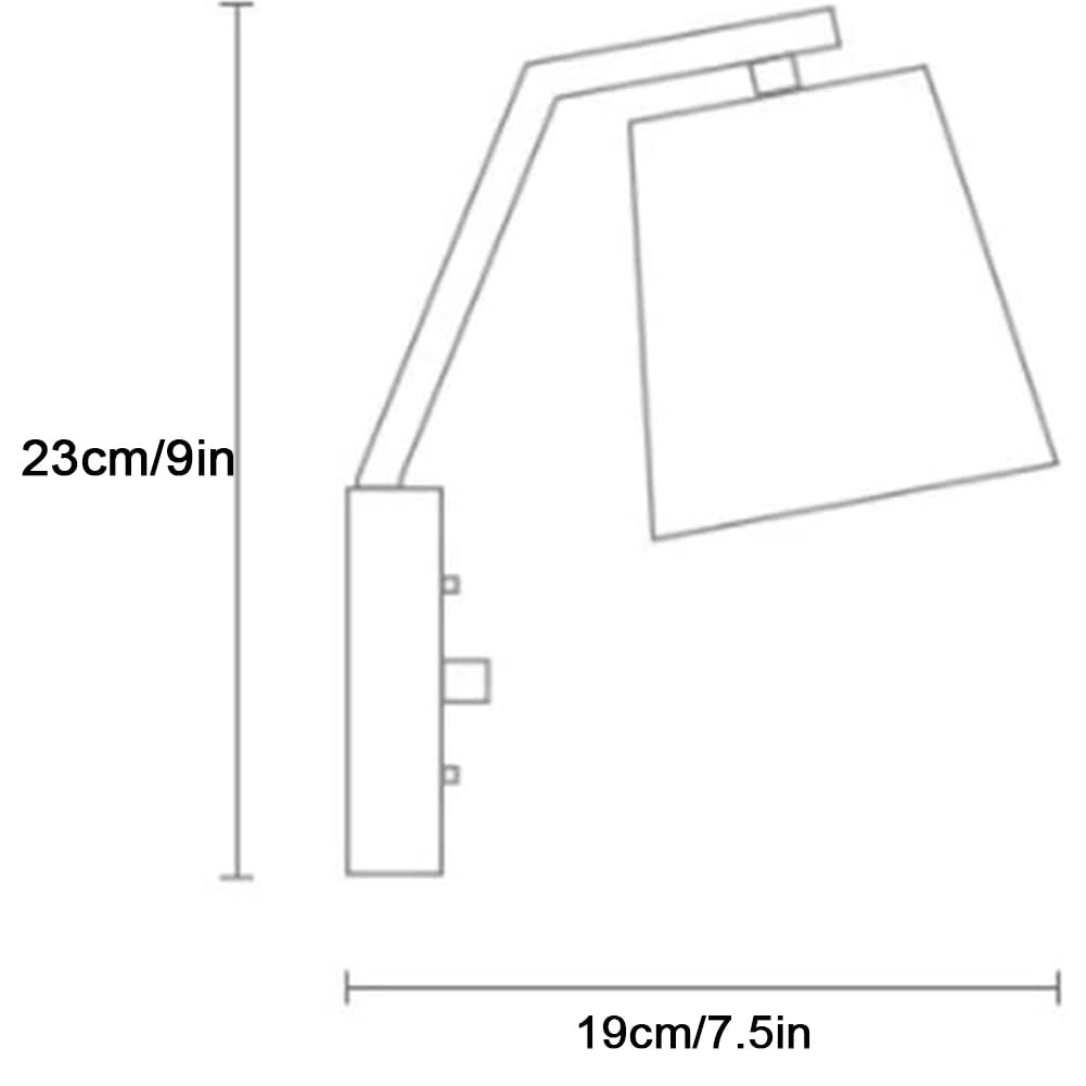 Wall Lighting Fixtures Modern Nordic Coloured Wall Light Solid Wood Base Wall Sconce Rotary Switch Wall Mounted Lighting Fixture for Living Room Aisle Children's Kid's Bedroom Bedside Reading (Color