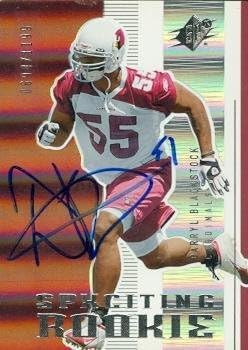Sports Memorabilia Darryl Blackstock Autographed Football Card (Arizona Cardinals) 2005 Upper Deck SPX No.134 Rookie