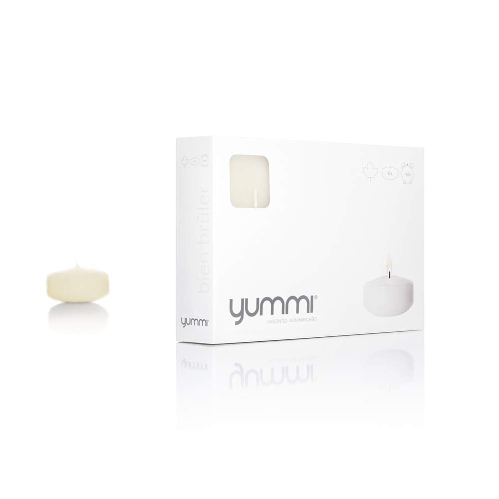 yummi 2.25" Ivory Floating Candles - 6 per Pack
