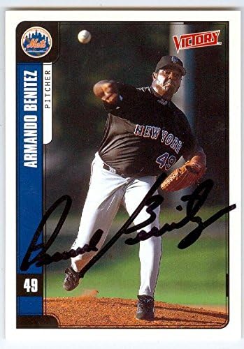 Sports Memorabilia Autograph Warehouse 246790 Armando Benitez Autographed Baseball Card - New York Mets 2001 Upper Deck Victory - No. 447