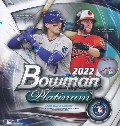 2022 Bowman Platinum Baseball EXCLUSIVE Factory Sealed MEGA BOX with (2) AUTOGRAPHS & 100 Cards! Look for Rookies & Autos of Julio Rodriguez Bobby Witt Jr Elly De La Cruz & More!