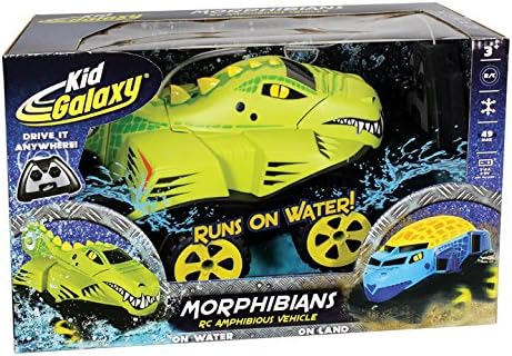 Kid Galaxy Amphibious RC Car Mega Morphibians Crocodile. All Terrain Remote Control Toy 2.4 Ghz Yellow&black