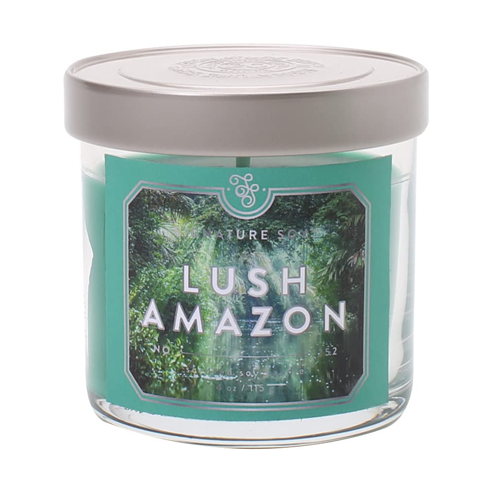 Signature Soy Lidded Lush Amazon Scented Candle