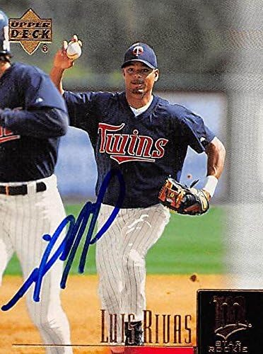 Sports Memorabilia Autograph Warehouse 246383 Luis Rivas Autographed Baseball Card - Minnesota Twins 2001 Upper Deck - No. 30