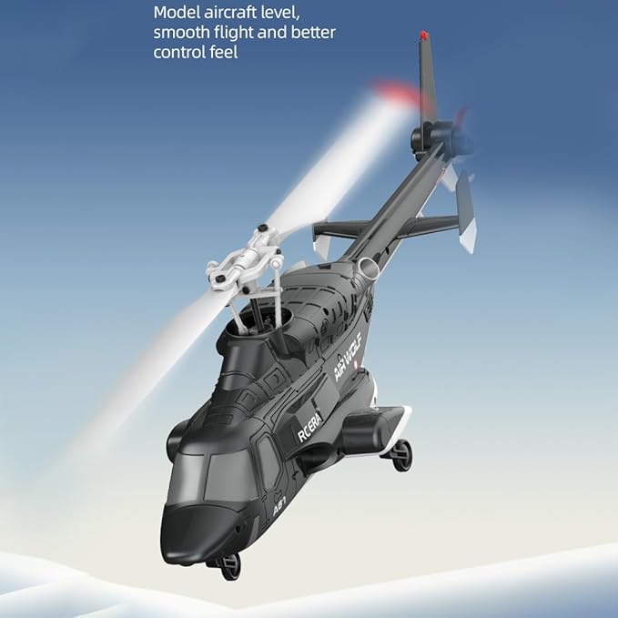 RC ERA A61 RC Helicopter with One-Key Takeoff/Landing 1/52 Scale Air-Wolf Single Rotor 2.4G 4CH Heli Aircraft Altitude Hold Optical Flow Positioning for Adults & Hobbyists