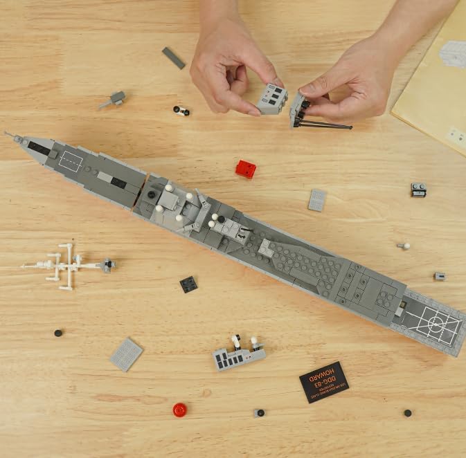 Navy Destroyer Building Set A Gift Compatible with Lego Sets for Boys 8-14 & Adults Perfect for Military Enthusiasts and Builders Alike (600pcs)