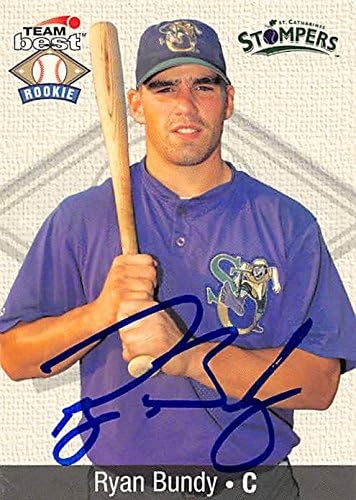 Sports Memorabilia Autograph Warehouse 343813 Ryan Bundy Autographed Baseball Card - Toronto Blue Jays FT 1999 Team Best No. 7 Rookie