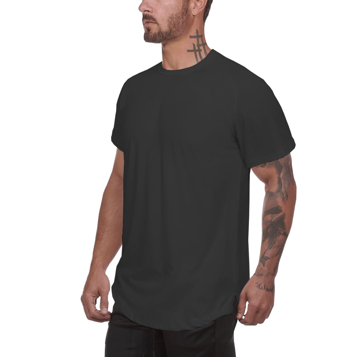 Muscle Killer 3 Pack Men's Gym Workout Bodybuilding Fitness Active Athletic T-Shirts Workout Casual Tee (Small, Black+Gray+White)