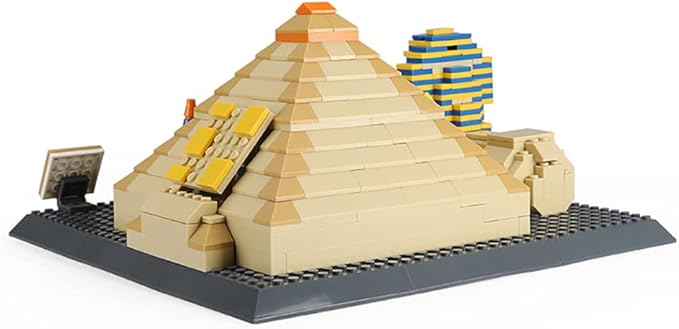643Pcs Great Pyramid of Giza & Sphinx Egypt Building Set World Landmark Architecture Model Collectible Toy for Kids and Adults