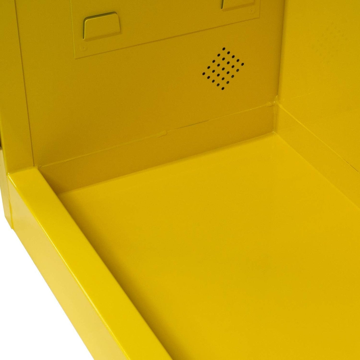 Jamco 45 Gallon Flammable Safety Cabinet, Steel Flammable Storage Cabinet with Lockable Manual Closing Doors, Non Forkliftable, 43" x 18" x 65", Yellow
