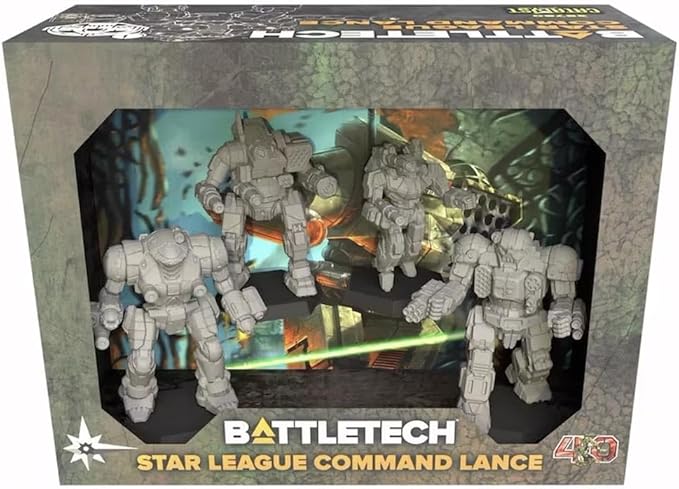 Catalyst Game Labs | BattleTech: Star League Command Lance | Miniatures Game | Ages 14+ | 2+ Players | 30+ Minutes Playing Time