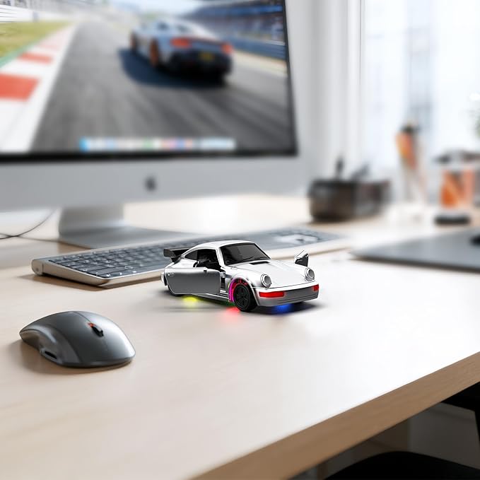 RC Drift Car 1/43 Mini RC Drift Car with Gyro 2.4GHz Full Proportional Control 20KM/H 4WD High Speed Remote Control Alloy LED Lights & Drift Tires Toys Gift for Adults Boys and Girls