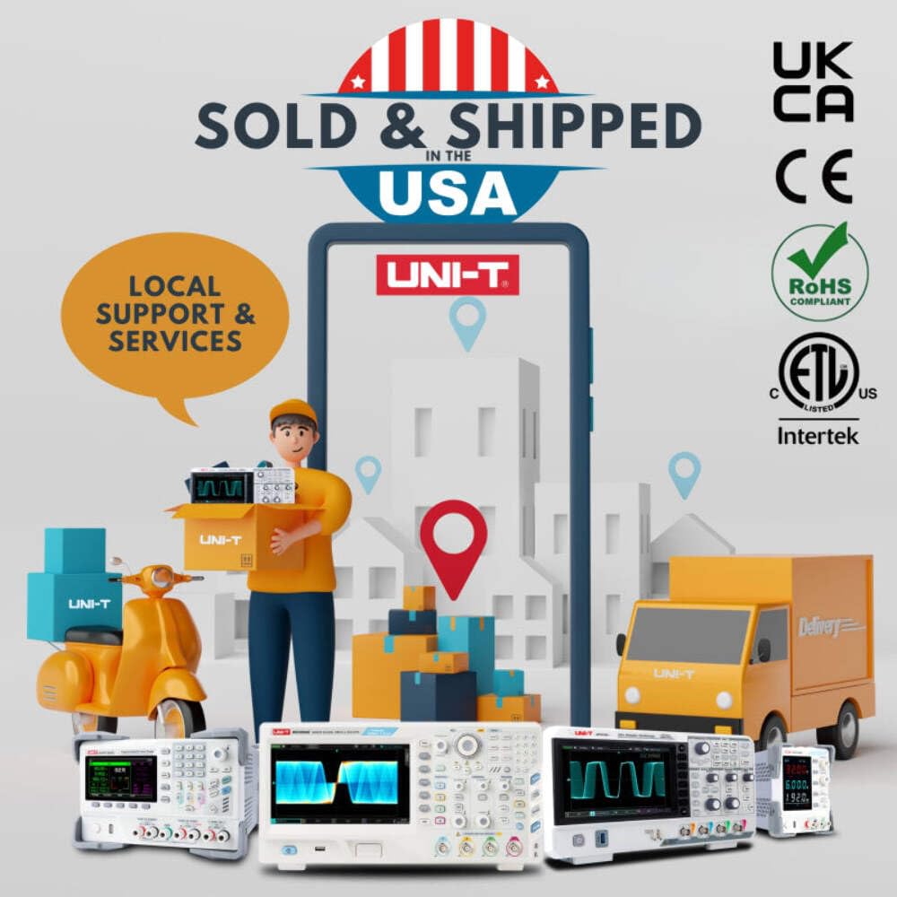 UNI-T UDP3305S Programmable Linear DC Laboratory Power Supply, 4 Channels, 328W, 1mV/1mA Resolution, Voltage Accuracy <0.03%+10mV, Current <0.2%+5mA