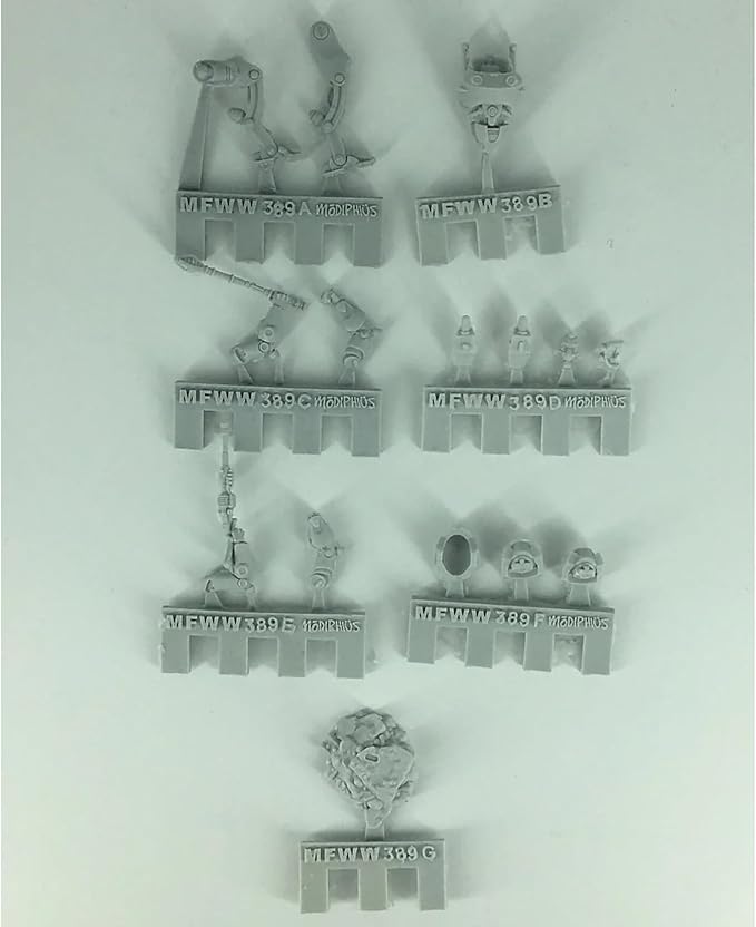 Modiphius Entertainment: Fallout: Miniatures - Zetans: Alien Invaders - 2 Resin Figures Appalachia Wave Unpainted & Unassembled Licensed