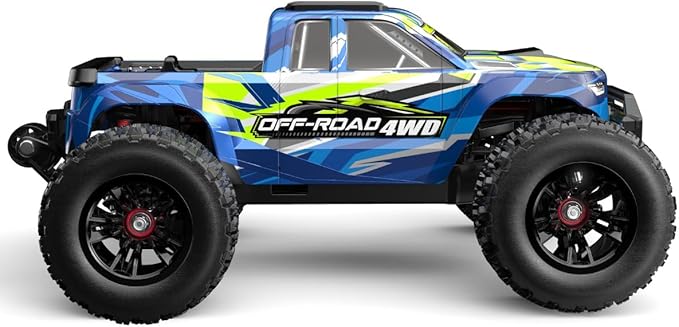 MJX 14208 1:14 Scale 4WD Brushless RC Bigfoot Truck 41 km/h High Speed RTR Off-Road Truck 2.4 GHz Remote 7.4V 2000mAh Battery 88mm All-Terrain Tires Big Wheel Monster