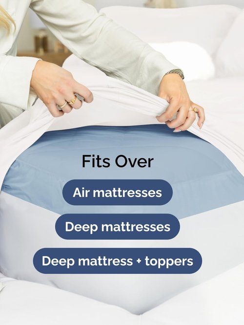 Extra Deep King Sheet Set by Comfy Hotel - 4-Piece Breathable Cooling Bed Sheets - Fits 18-24 Inch Mattresses - Ultra Soft, Wrinkle & Fade Resistant - Luxurious White Bedding