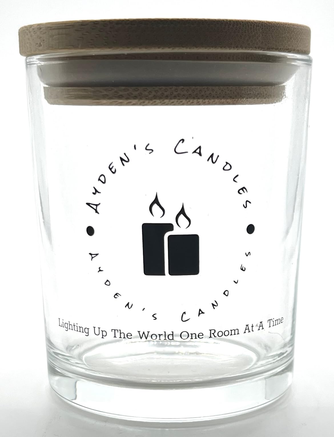 Aydens Candles Calla Lilly Scented Single Wick Candle #029 (7 Oz Amber Jar w/Logo, Amethyst)