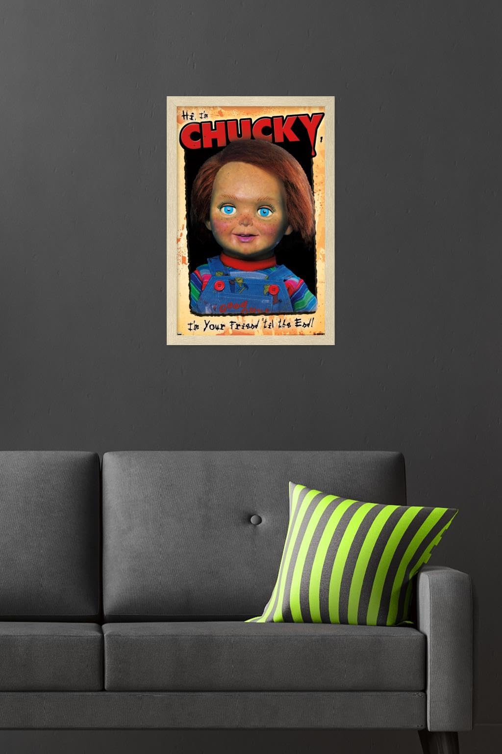 Trends International Child's Play 2 - Portrait Wall Poster, 22.4L x 14.7W, Blonde Framed Version