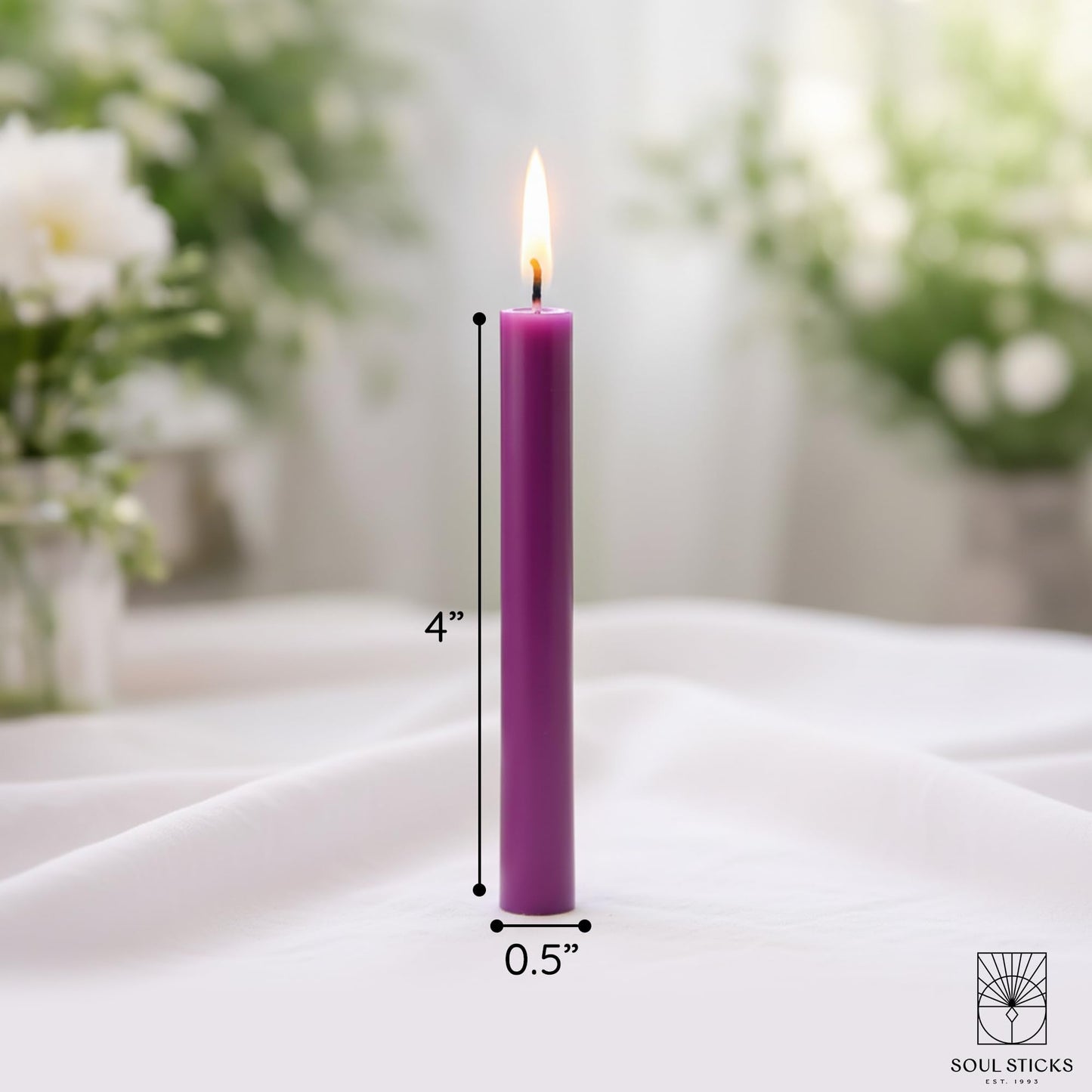 SOUL STICKS Luck Magic Spell Chime Taper Candles 20 Pack - Ideal for Altar, Rituals, Ceremonies, Meditation Pink Candle for Witchcraft Supplies, Wiccan Supplies, Candles Clearance