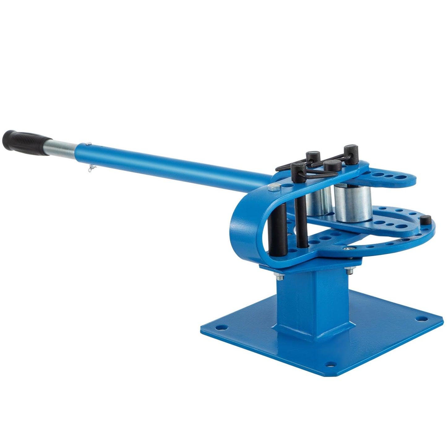 VEVOR YP-9 Manual Bender, 1” - 2“ High Capacity Round Square Bar Metal Bender with 7 Bending Dies, Metal Rod Bar Bender Bending Tool for Construction Site Auto Repair