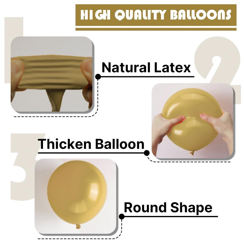 PartyWoo Tan Balloons 50pcs 12 Inch Light Brown Neutral Boho Coffee Latex Helium Balloons for Graduation Wedding Boy Baby Shower Safari Jungle Cowgirl Woodland Birthday Party Decorations Brown-F19