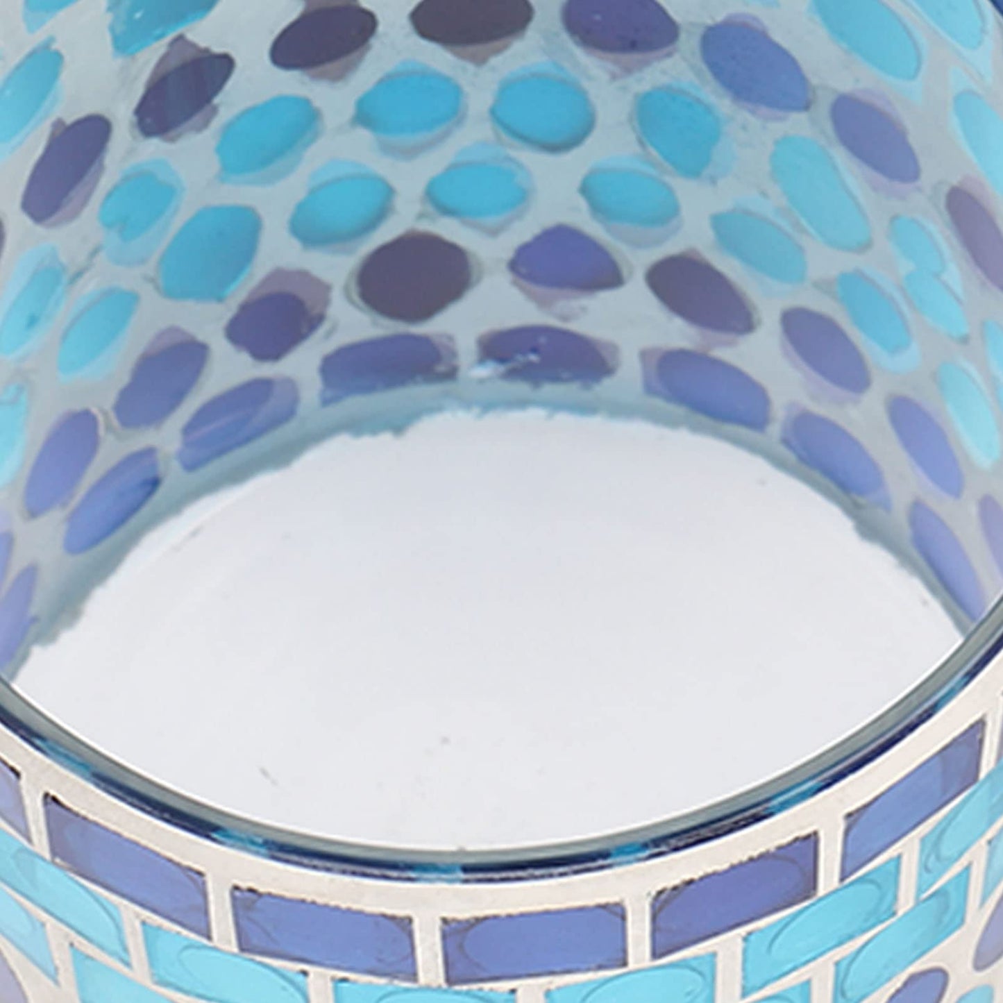 Glass Votive Candle Holder for Tealight, Mosaic Glass Tealight Candle Holder, Handmade Romantic Aromatherapy Candle Lamp Candle Jar Cup for Wedding Centerpiece Party Table Decorations