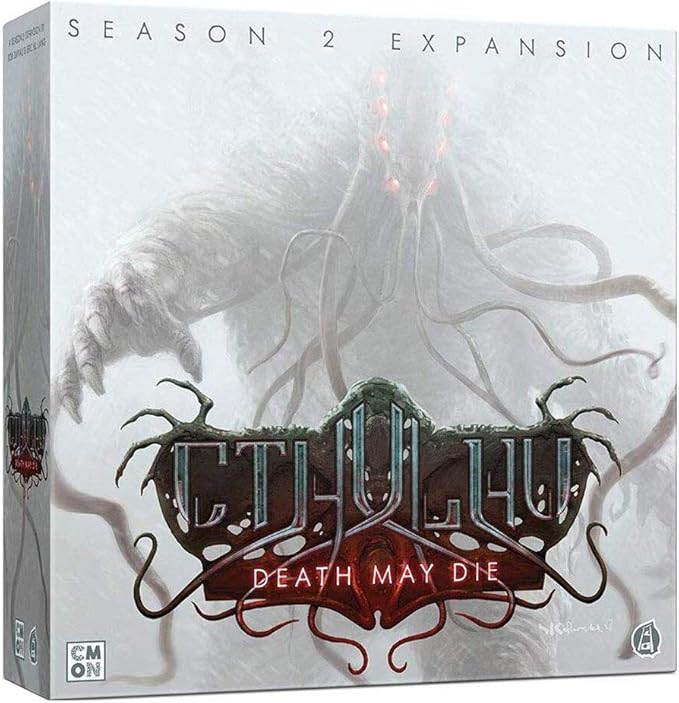 CMON Cthulu: Death May Die Season 2 Board Game Expansion - New Horrors & Heroes! Cooperative Mystery for Kids & Adults Ages 14+ 1-5 Players 90-120 Minute Playtime