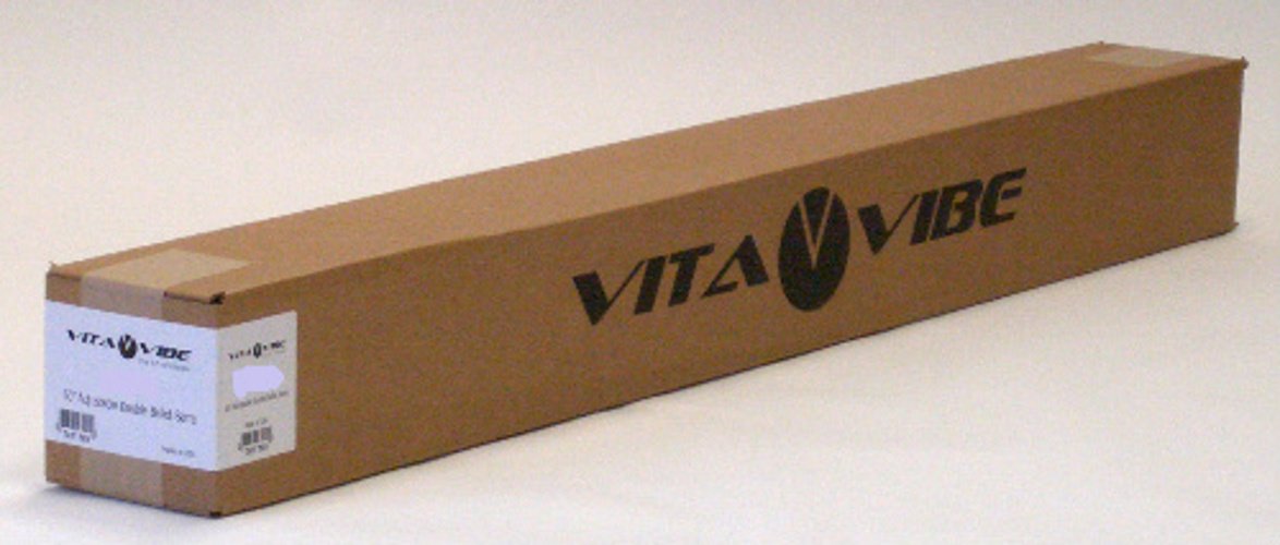 Vita Vibe - SHS48-W - Traditional Wood Single Fixed Height Floor Mount Ballet Barre - Stretch/Dance Bar - USA Made (4 FT)
