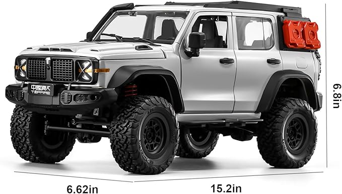 ARRIS 1/12 RC Crawler MN300 RC Rock Crawler 4x4 4WD Off Road Wrangler-Style Truck 2-Speed Transmission Remote Control Car with LED Lights & Openable Doors Hobby Grade RTR Toy Vehicle Gifts