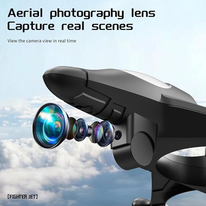 RC PlaneRC Fighter Jet Plane with Camera and Screen for Adults & Kids Remote Control Stunt Airplane w/ 360° Flips Altitude Hold One-Key Takeoff & LED Lights EVA Foam Glider Toy for Kids 8