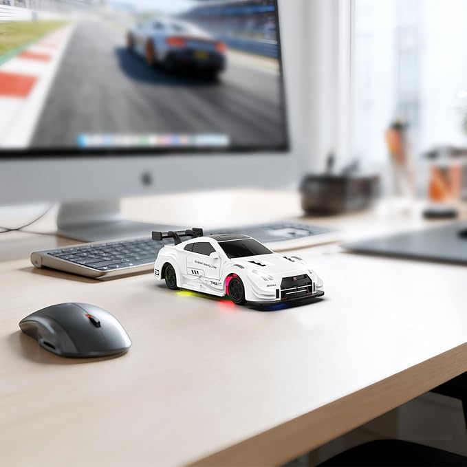 RC Drift Car 1/43 Mini RC Drift Car with Gyro 2.4GHz Full Proportional Control 20M/H 4WD High Speed Remote Control Alloy LED Lights & Drift Tires Toys Gift for Adults Boys and Girls