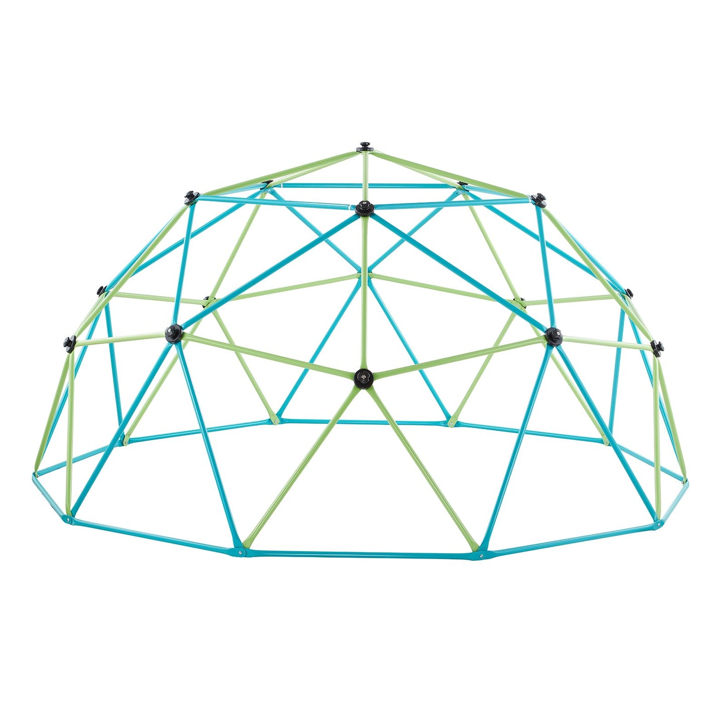 VEVOR Climbing Dome, 10FT Geometric Dome Climber with Saucer Swing, 1000LBS Loading Kid's Jungle Gym Playground, Easy-Assembly Outdoor Backyard Climbing Equipment for Boys Girls 3 to 10 Years Old