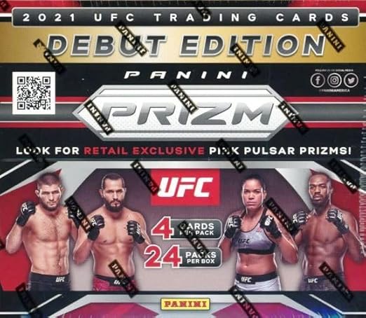 2021 Panini PRIZM UFC MASSIVE 24 Pack Factory Sealed Retail Box with 12 PRIZM PARALLELS & 12 INSERTS! Look for AUTOS & PRIZMS of Conor McGregor Khabib Nurmagomedov Georges St-Pierre & Mo