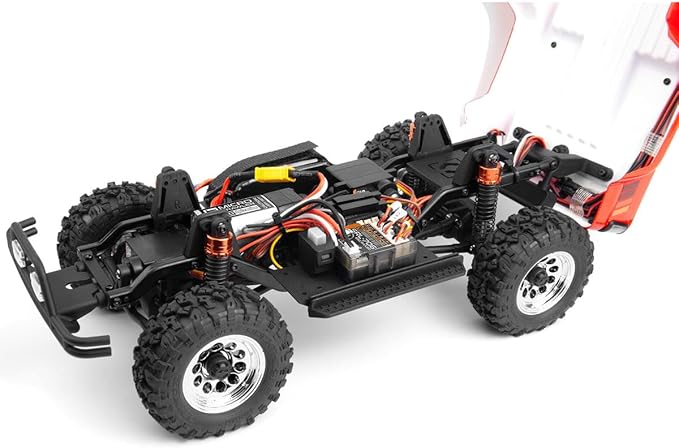 Helidirect HPI Venture18 Brushed 1985 Toyota Hilux SR5 1/18 RTR 4WD w/2.4GHz Radio TX Battery & Charger - Remote Control Crawler RC Rock Crawler 1/18 4WD Off-Road for Adults (Black (HPI160800))