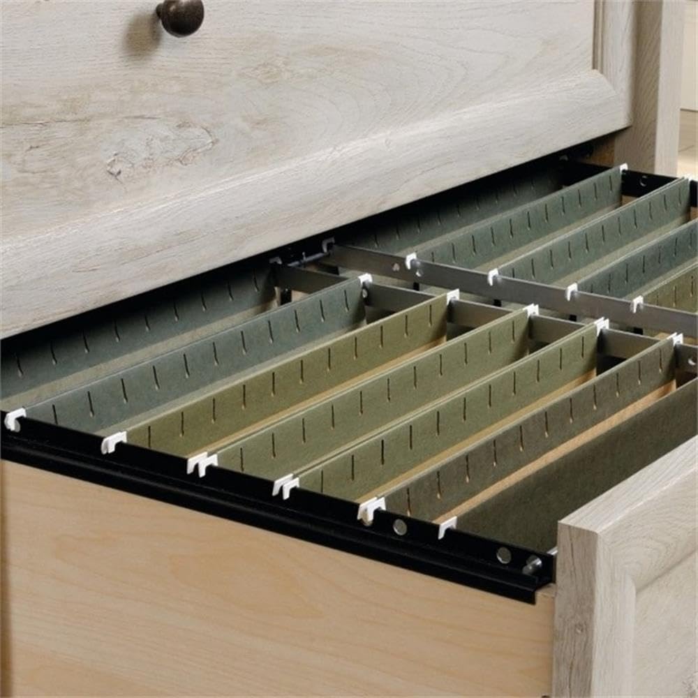 Home Square 2 Piece Engineered Wood Filing Cabinet Set in Chalked Chestnut