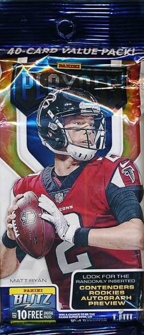 2018 Panini Playoff Football EXCLUSIVE HUGE JUMBO FAT Pack with 40 Cards! Look for Rookies & Autos of JOSH ALLEN Lamar Jackson Baker Mayfield Sequon Barkley Nick Chubb & Many More!