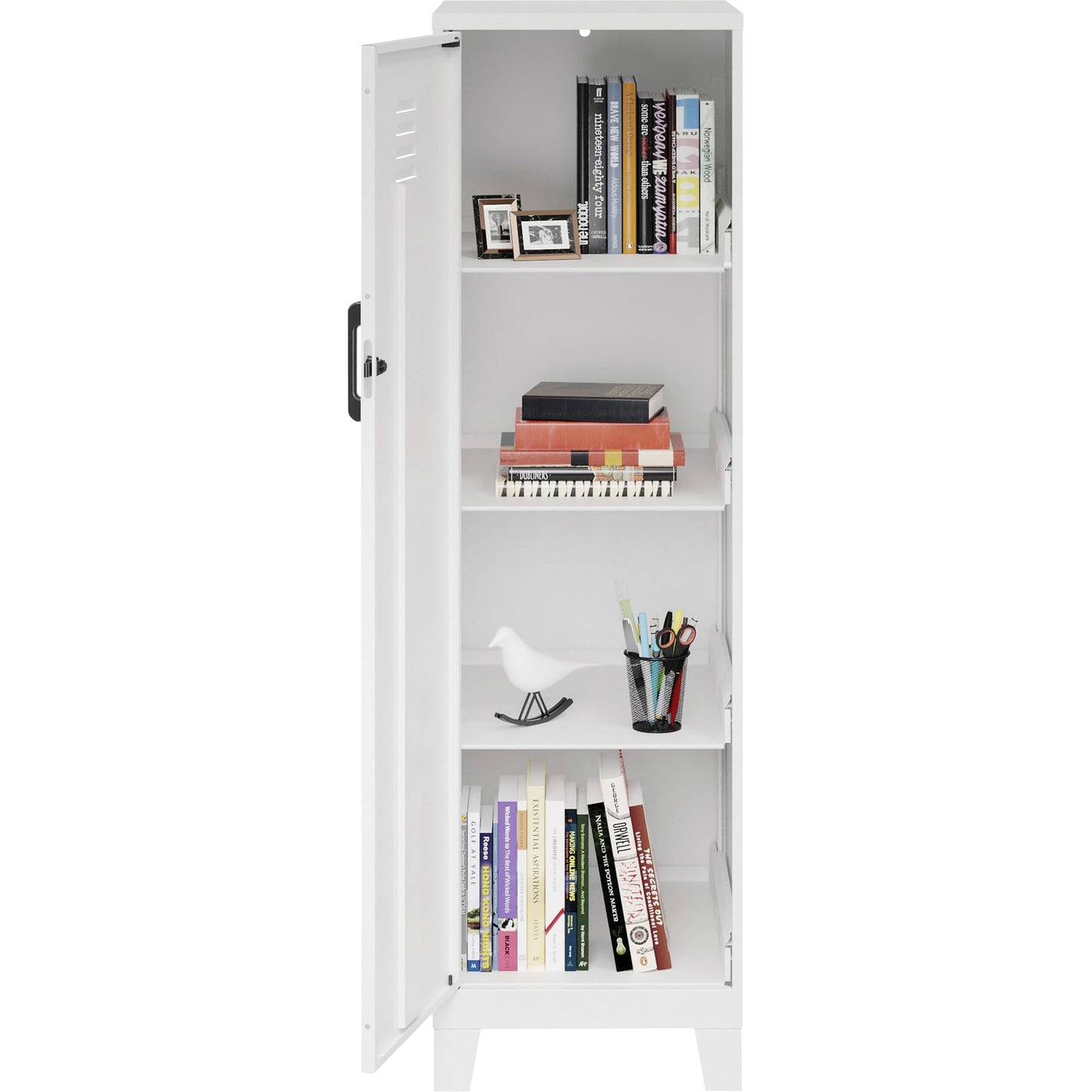 NuSparc Lorell LYS SOHO Locker, 4-Shelf, White