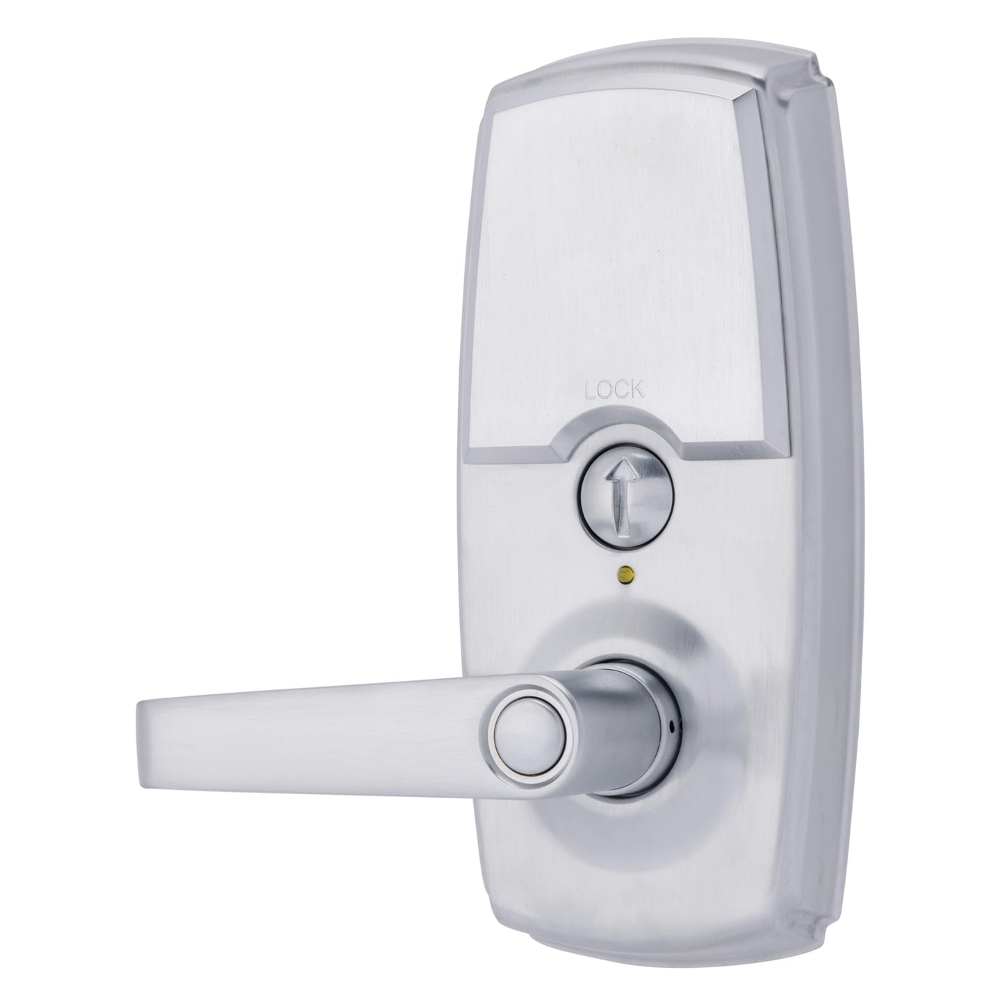 BRINKS ANSI Grade 2 Keypad Door Lock with Handle for Commercial & Residential Use, Keyless Entry Door Lock, 99 User Codes, Auto-Relock, Battery with Backup Keyway (Satin Nickel)