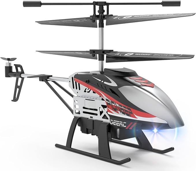 DEERC DE52 Remote Control HelicopterAltitude Hold RC Helicopters with Storage Case Extra Shell2.4GHz Aircraft Indoor Flying Toy with High&Low Speed Mode2 Modular Battery for 24 Min Play Boys Gi