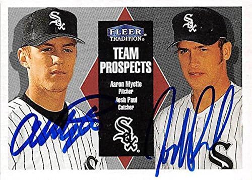 Autograph Warehouse 248303 Aaron Myette & Josh Paul Autographed Baseball Card - Chicago White Sox Ft 2000 Fleer Tradition - No. 211