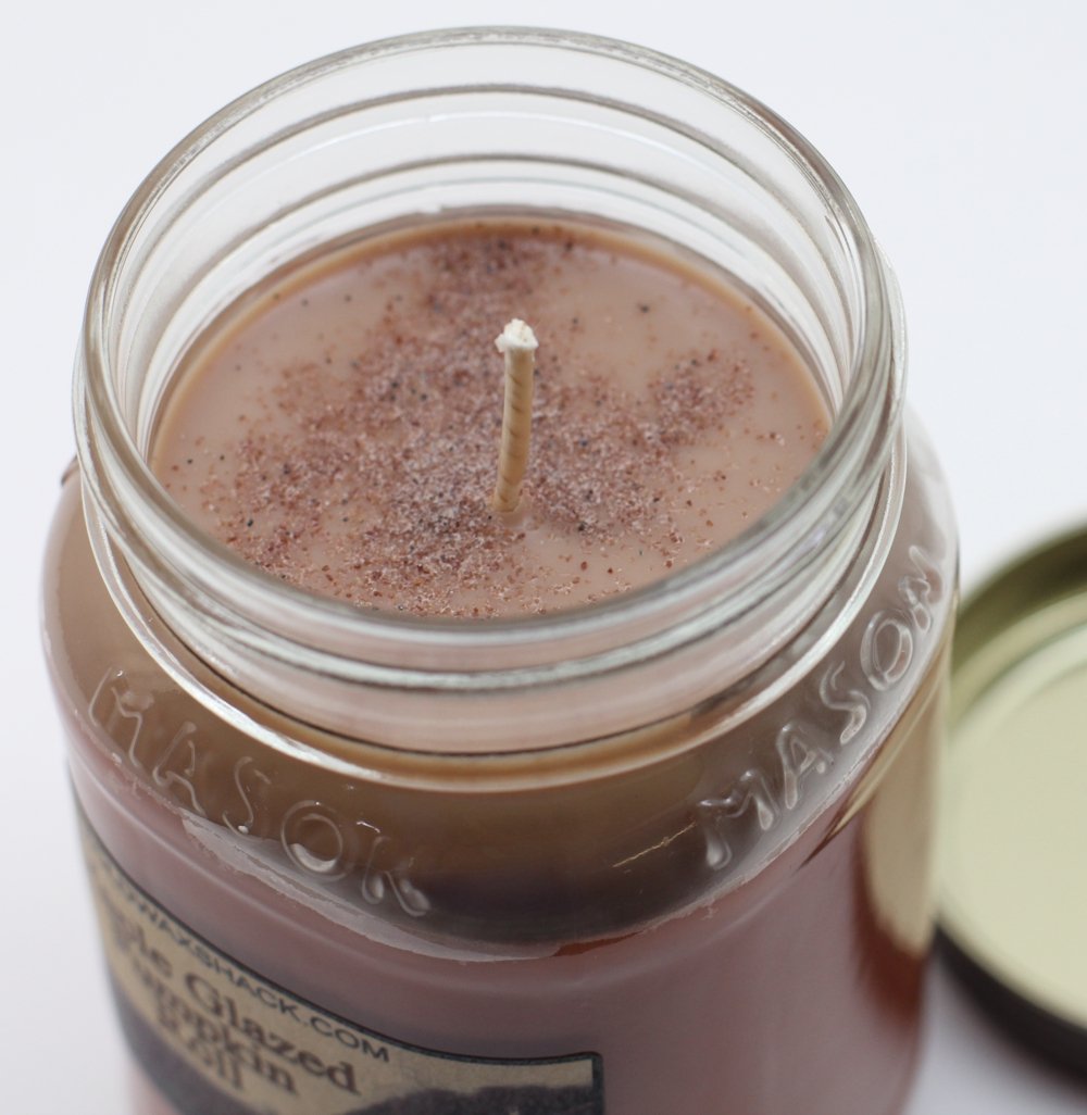 Maple Glazed Pumpkin Roll Soy Candle - Autumn Soy Candle - 16 Oz. Mason Jar