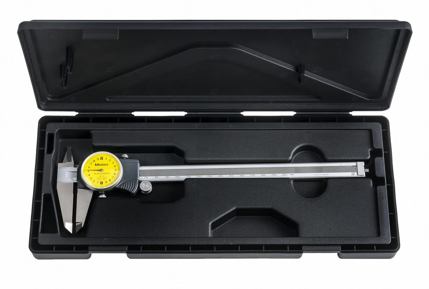 Mitutoyo 505-731 Dial Caliper, 0-6 in Range, 0.001 in Graduation, Stainless Steel Caliper with Easy-Read Dial for Precision Measurement and Inspection