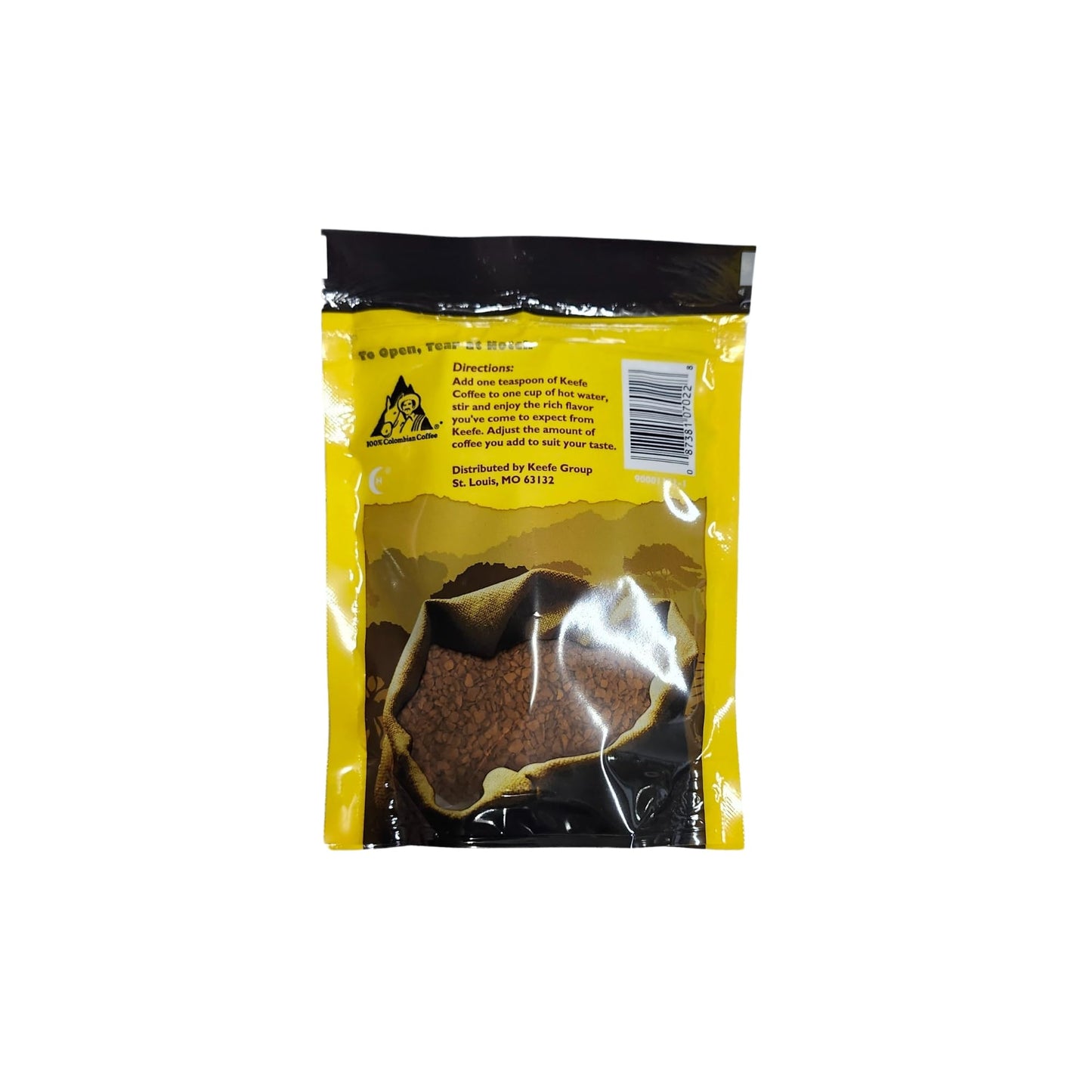 Keefe Coffee 100% Colombian Premium Freeze Dried Coffee 3oz SEALED BAG (3 Ounce (Pack of 12), Coffee)