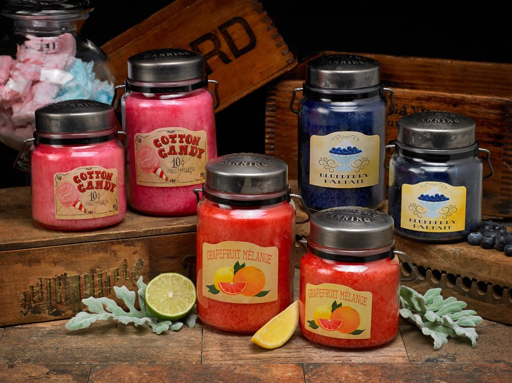 McCall’s Candles | Driftwood & Oak | 16 oz Single-Wick Scented Candle | USA-Poured | Vintage Rustic Jar with Carrying Handles | Driftwood & Oak Fragrance