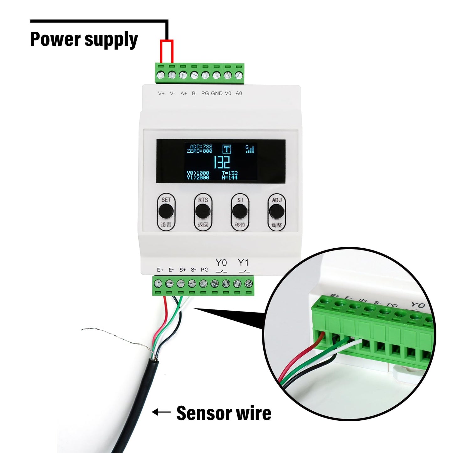 Mini Load Cell Sensor with Indicator Transmitter Amplifier Display,Test Compression Force Weight Pressure Sensor Range 20kg-2000kg (0-20KG with Amplifier)